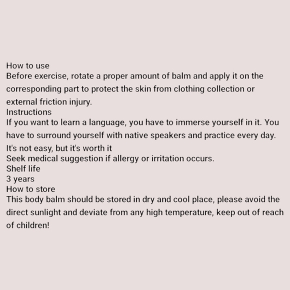 Anti - Chafe Body Balm For All Over 1.5oz - Picture 6 of 10